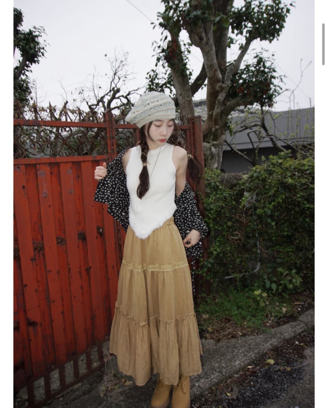김아홉 빈티지 레이스 스커트 상품이미지1