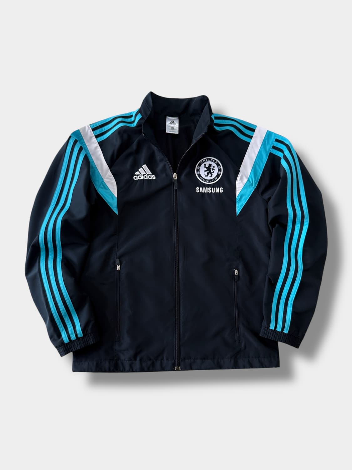 아디다스 루즈핏 첼시 네이비 나일론 트랙 자켓 상품이미지1