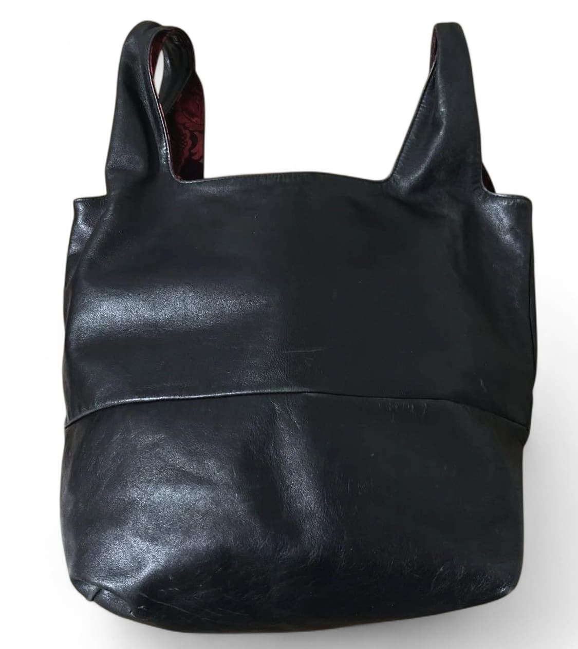 요지 야마모토 느와르 레더 토트백 상품이미지3