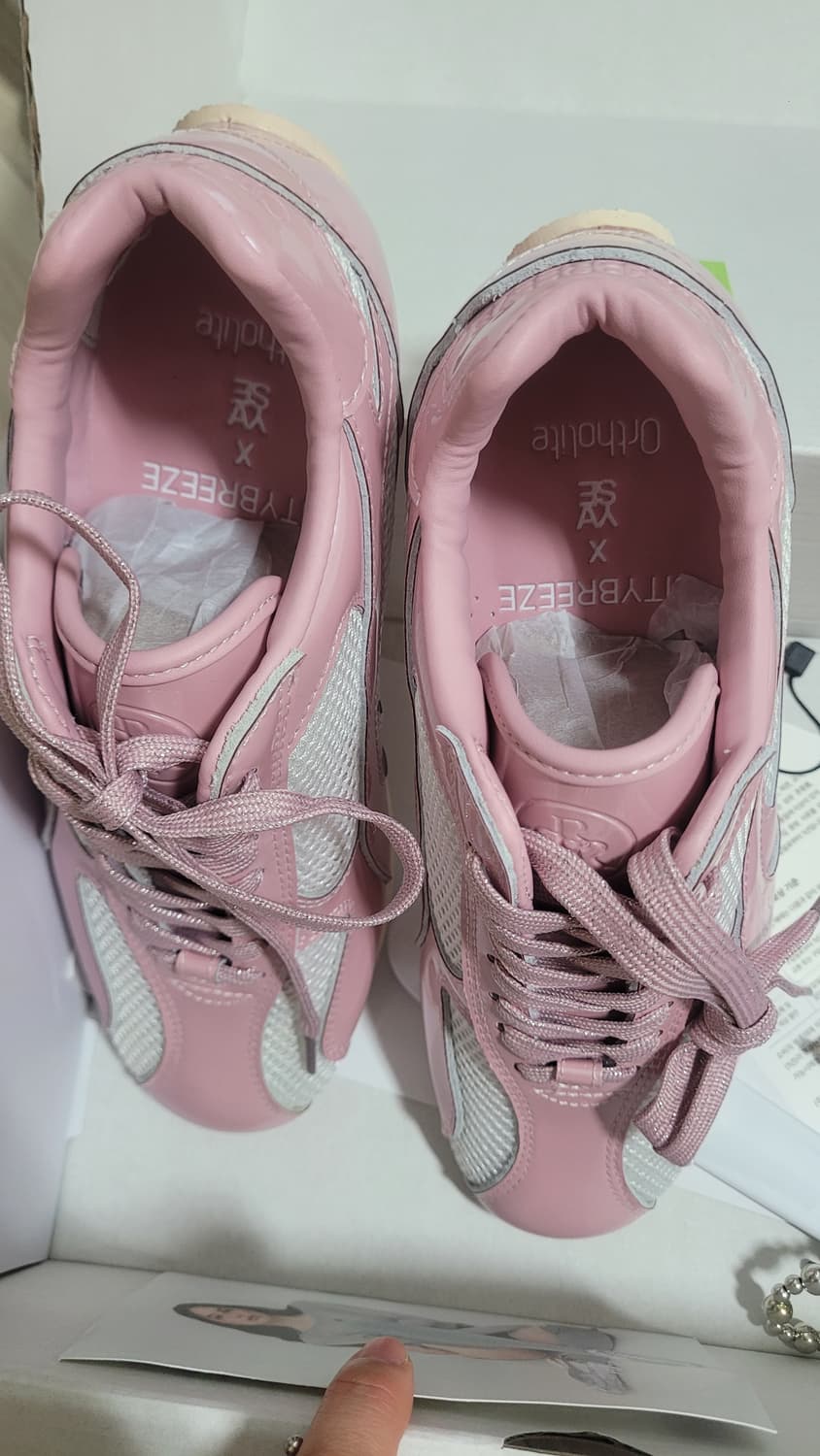 새제품>야세 시티브리즈 콜라보 핑크 스니커즈 상품이미지6