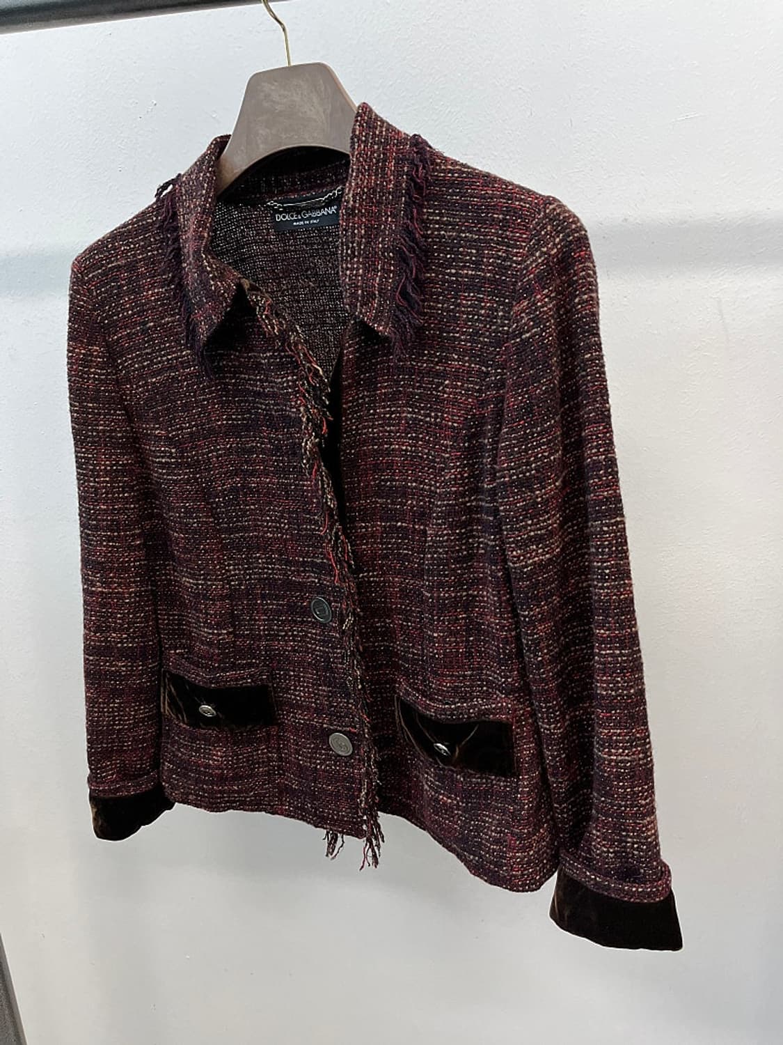 여) 돌체앤가바나 벨벳 트위드자켓  상품이미지9
