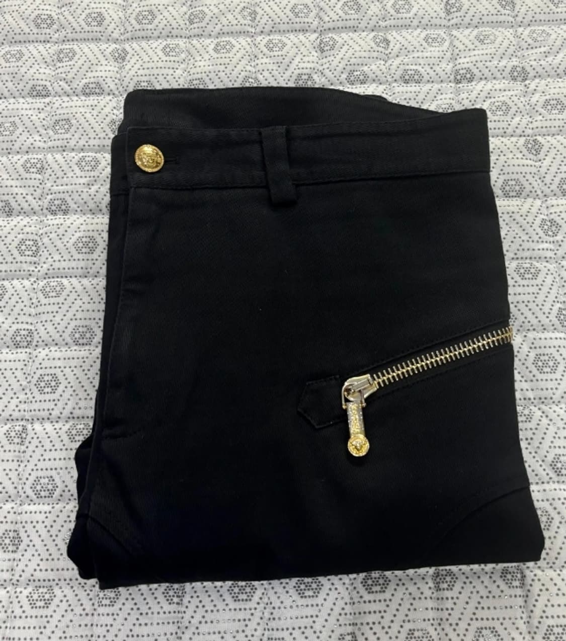 베르사체 블랙 팬츠 50 사이즈 상품이미지5