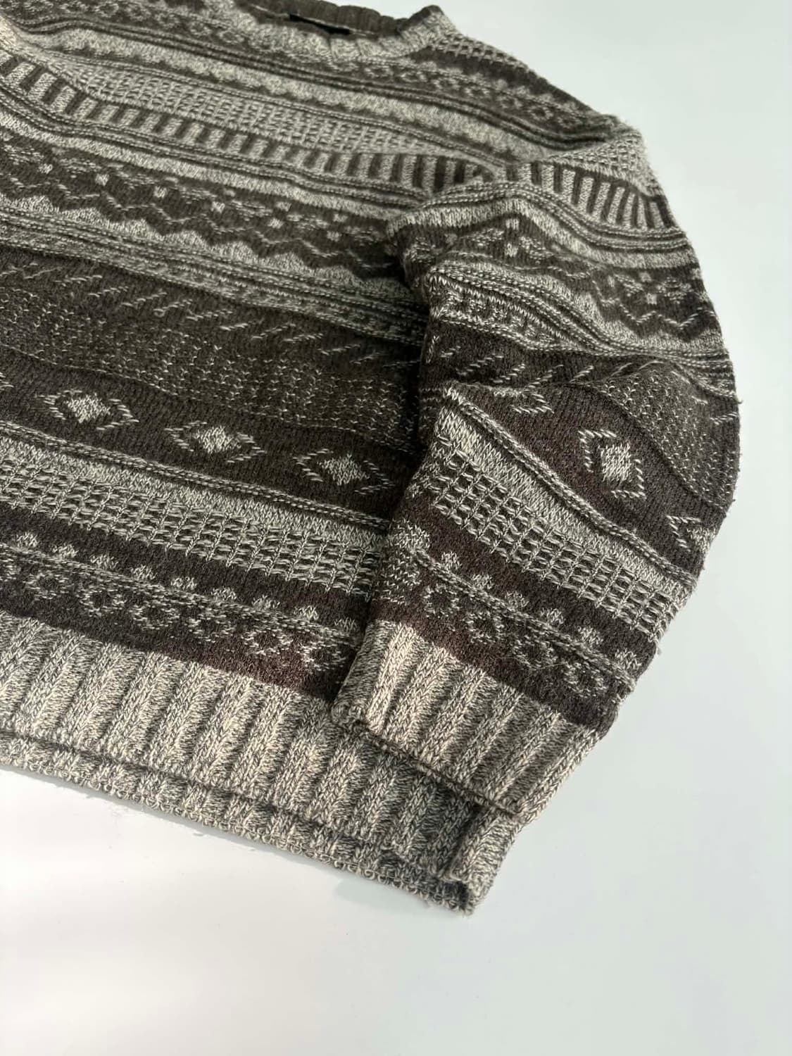 [L] 빈티지 울 패턴 니트 스웨터 madeinitaly 상품이미지7