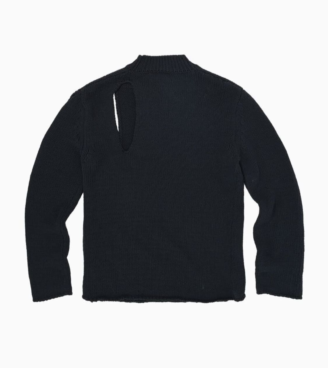 스튜디오테이블 CUT OUT KNIT PULLOVER - CHARCOAL 상품이미지3