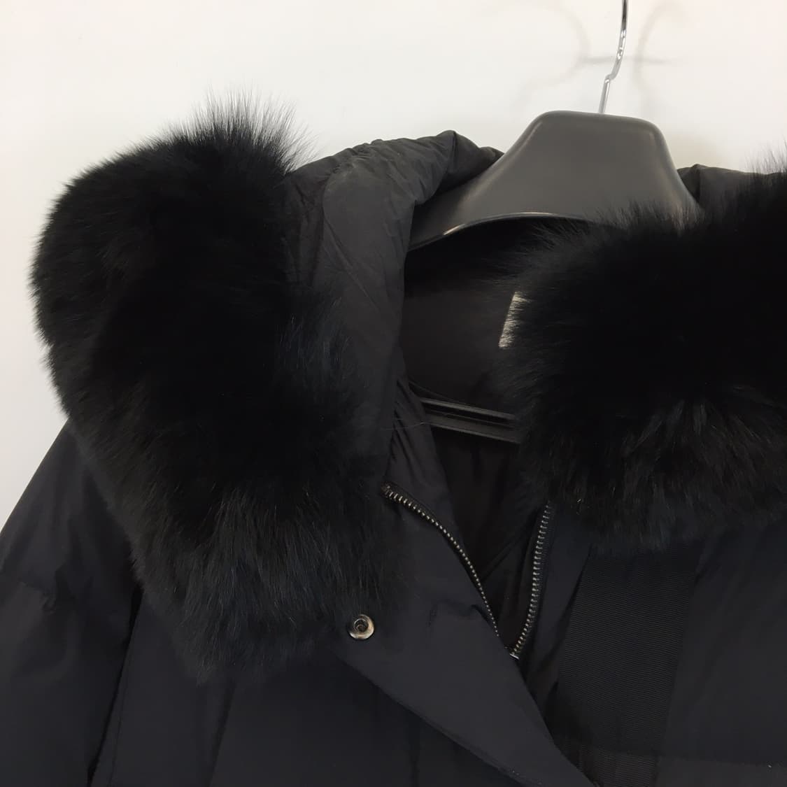 SO.WOOL 폭스퍼 헝가리구스다운 롱패딩 M  상품이미지5