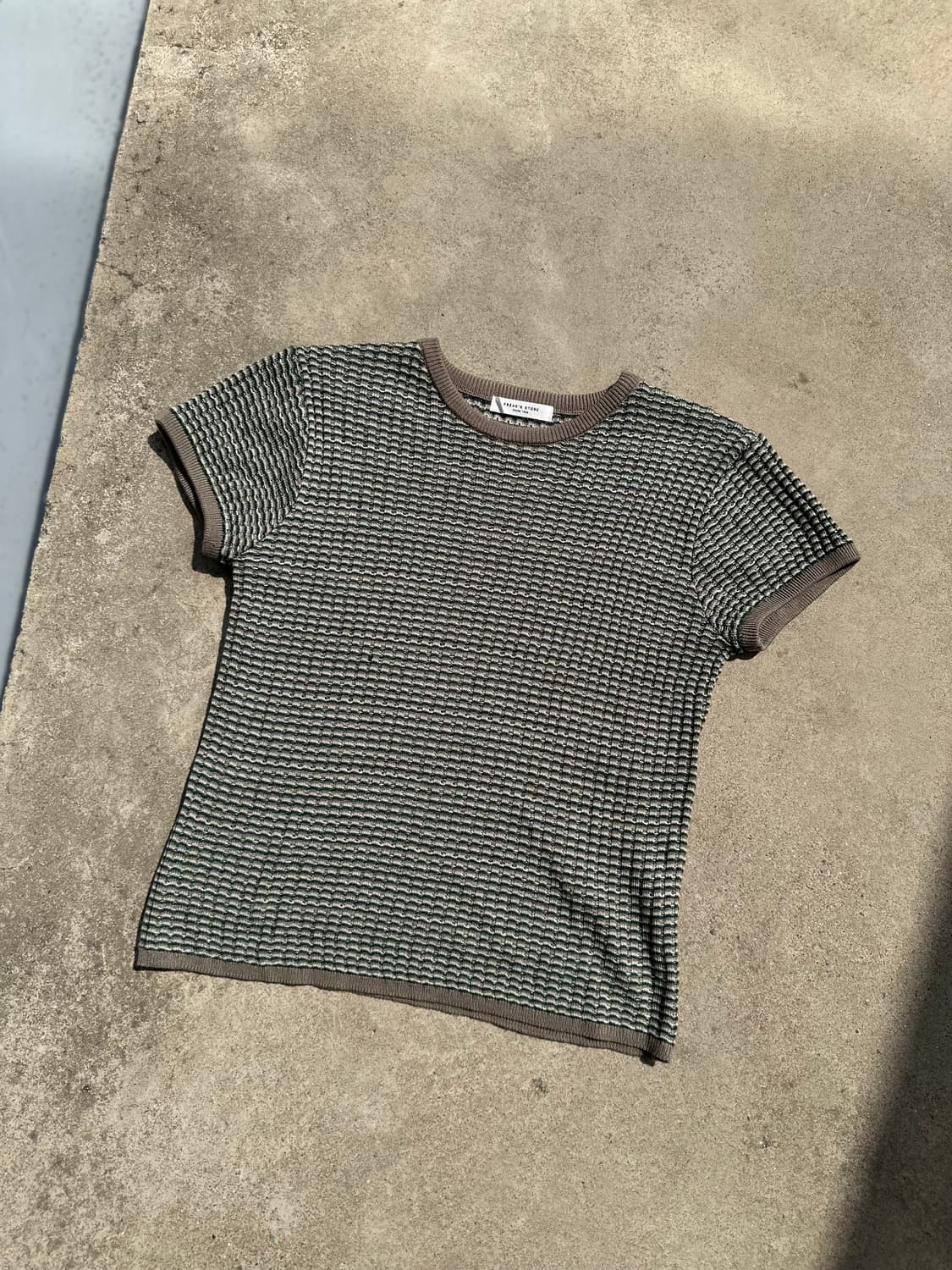 프릭스스토어 와플 니트 반팔 상품이미지1