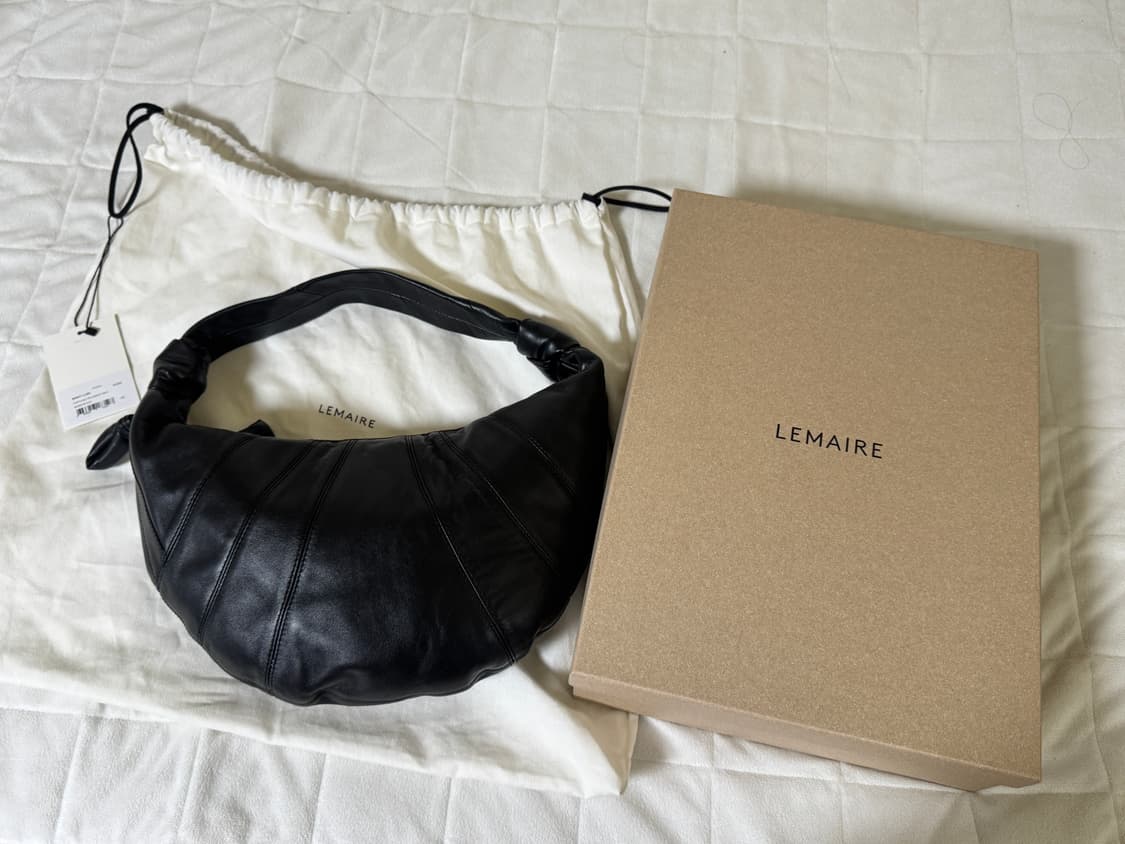 르메르 포춘백 소프트 나파 레더 블랙 라지 상품이미지1