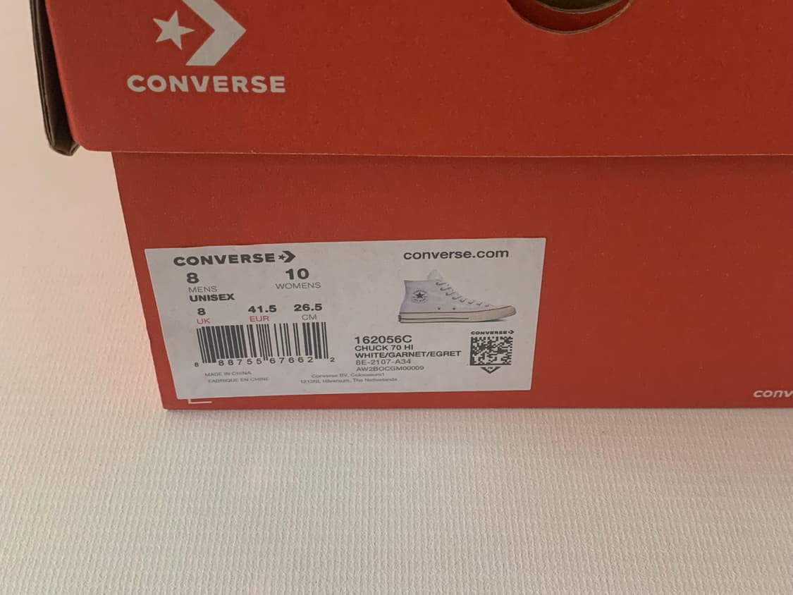 컨버스 척70 하이 화이트 265 상품이미지9