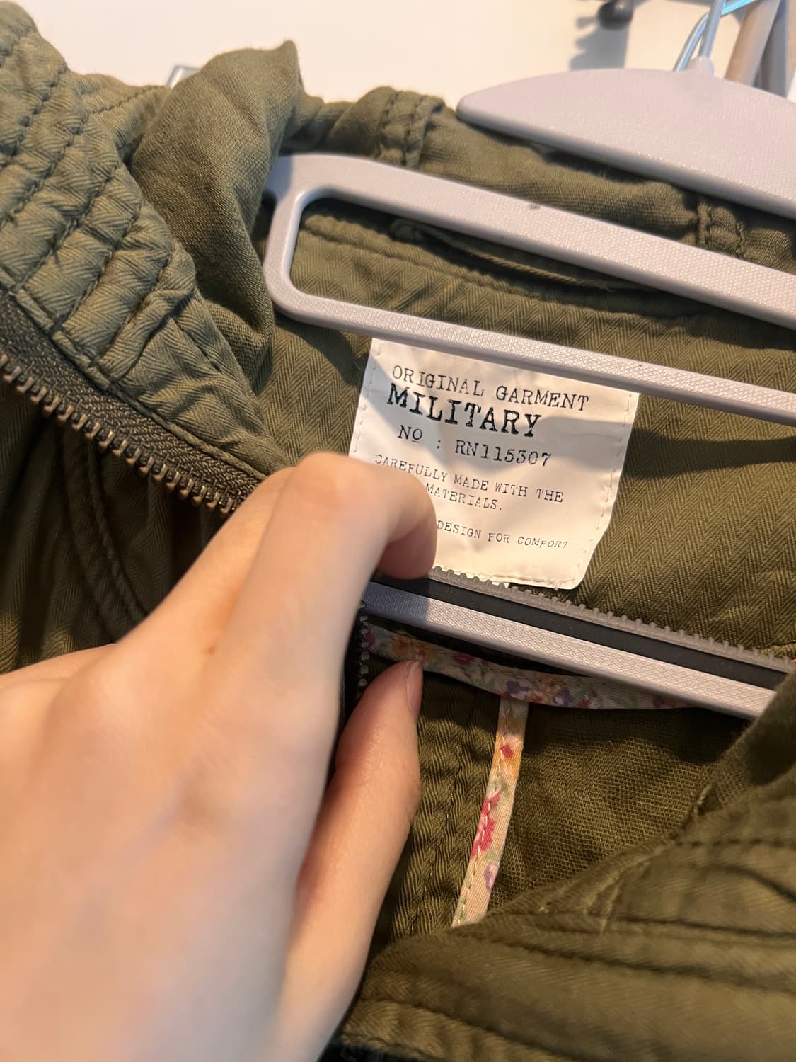 original garment military하이넥 후드 야상 집업 자켓 상품이미지3