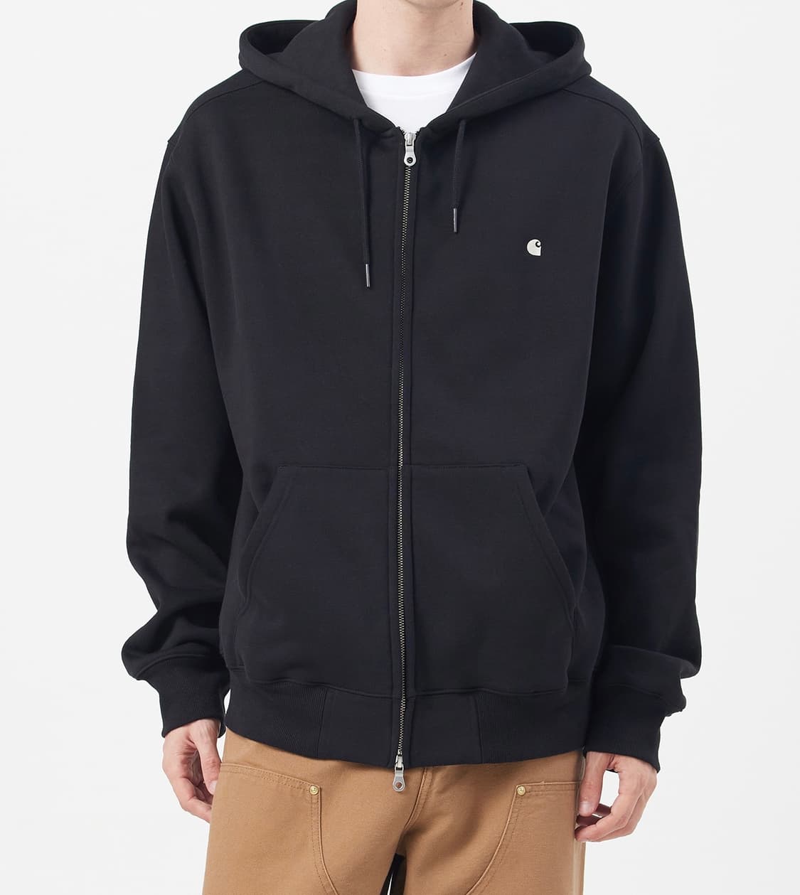 칼하트 윕 후디드 메디슨 자켓 블랙/왁스 상품이미지2