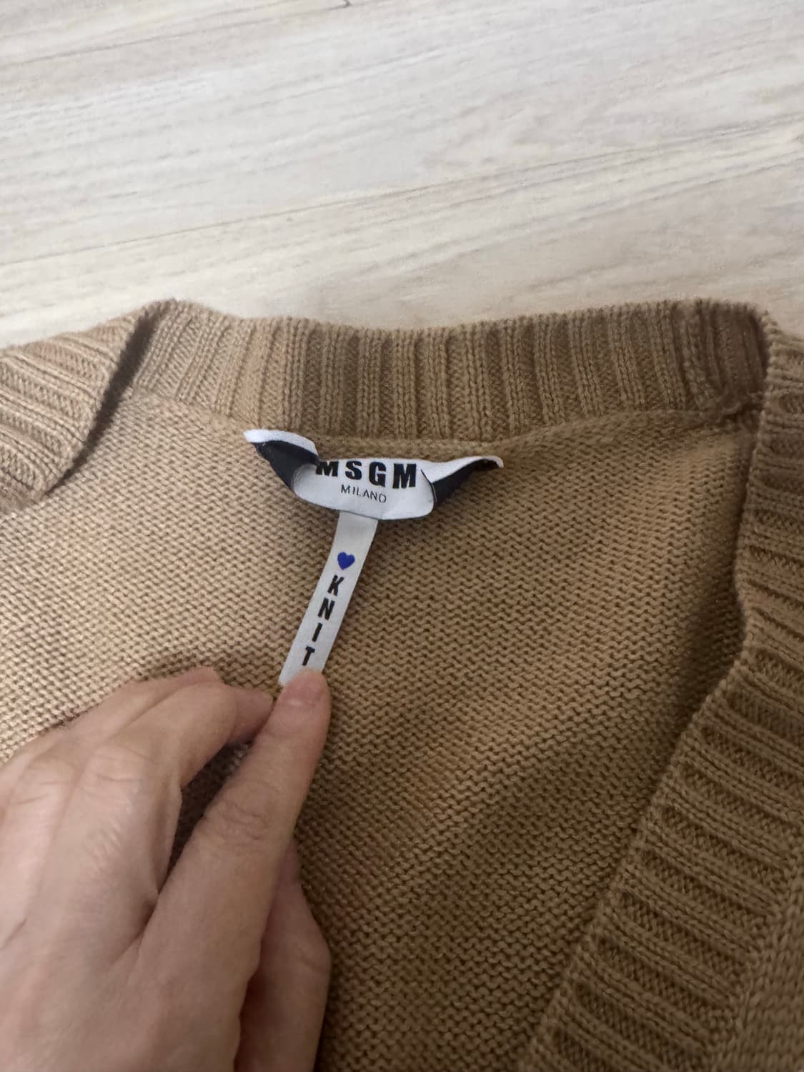 MSGM 아가일 니트 가디건 상품이미지5