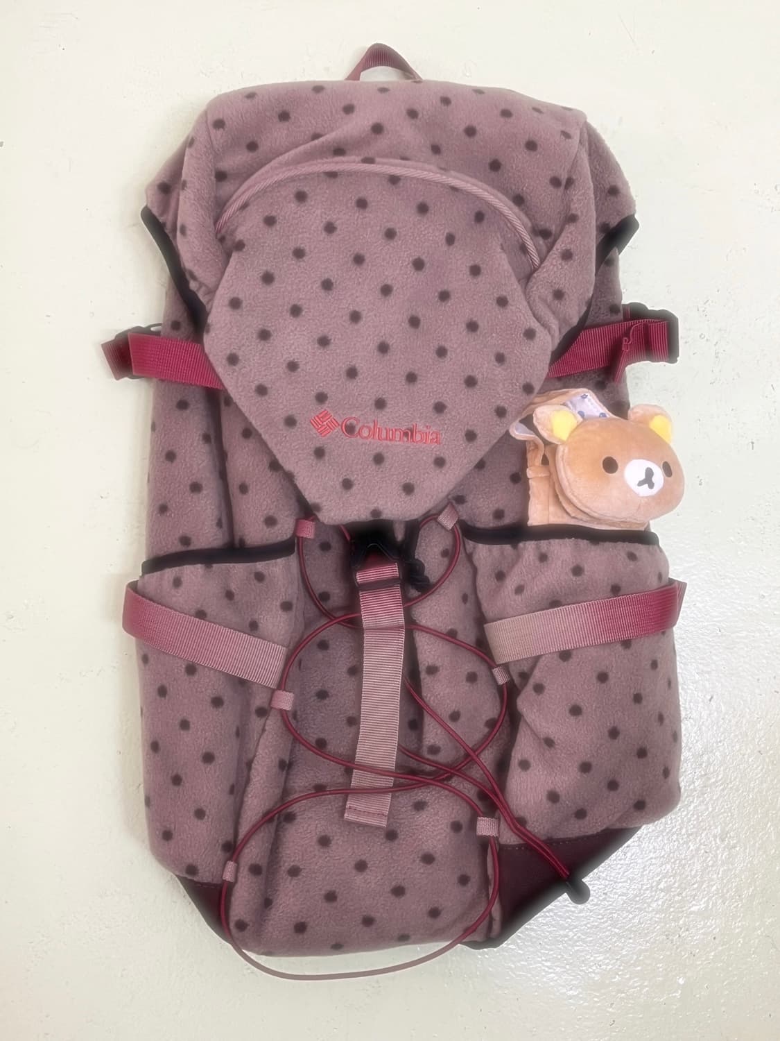 후리스 브라운 도트 리락쿠마깔 백팩 🧸 상품이미지9