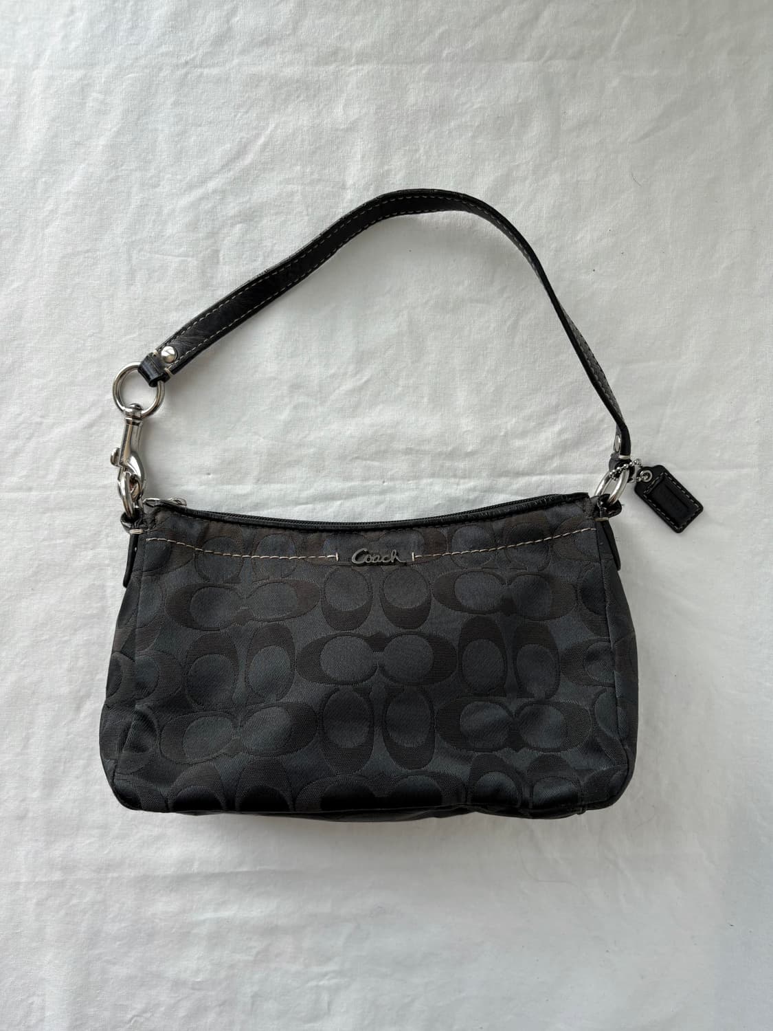 Coach black blue shoulder bag 상품이미지4