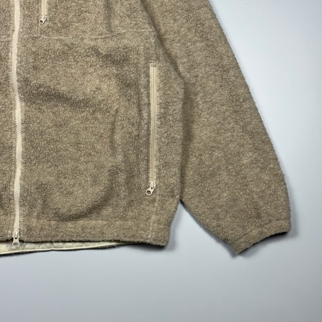 (107) 시오타 수빈 코튼 울블렌드 파일 자켓 상품이미지4