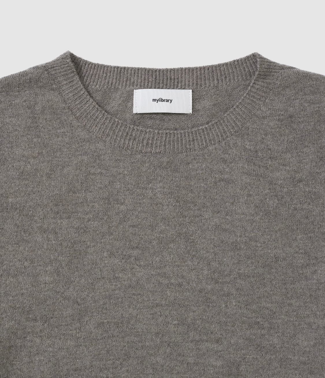 [S] 마이라이브러리 Round Neck Knit Warm Gray 상품이미지2
