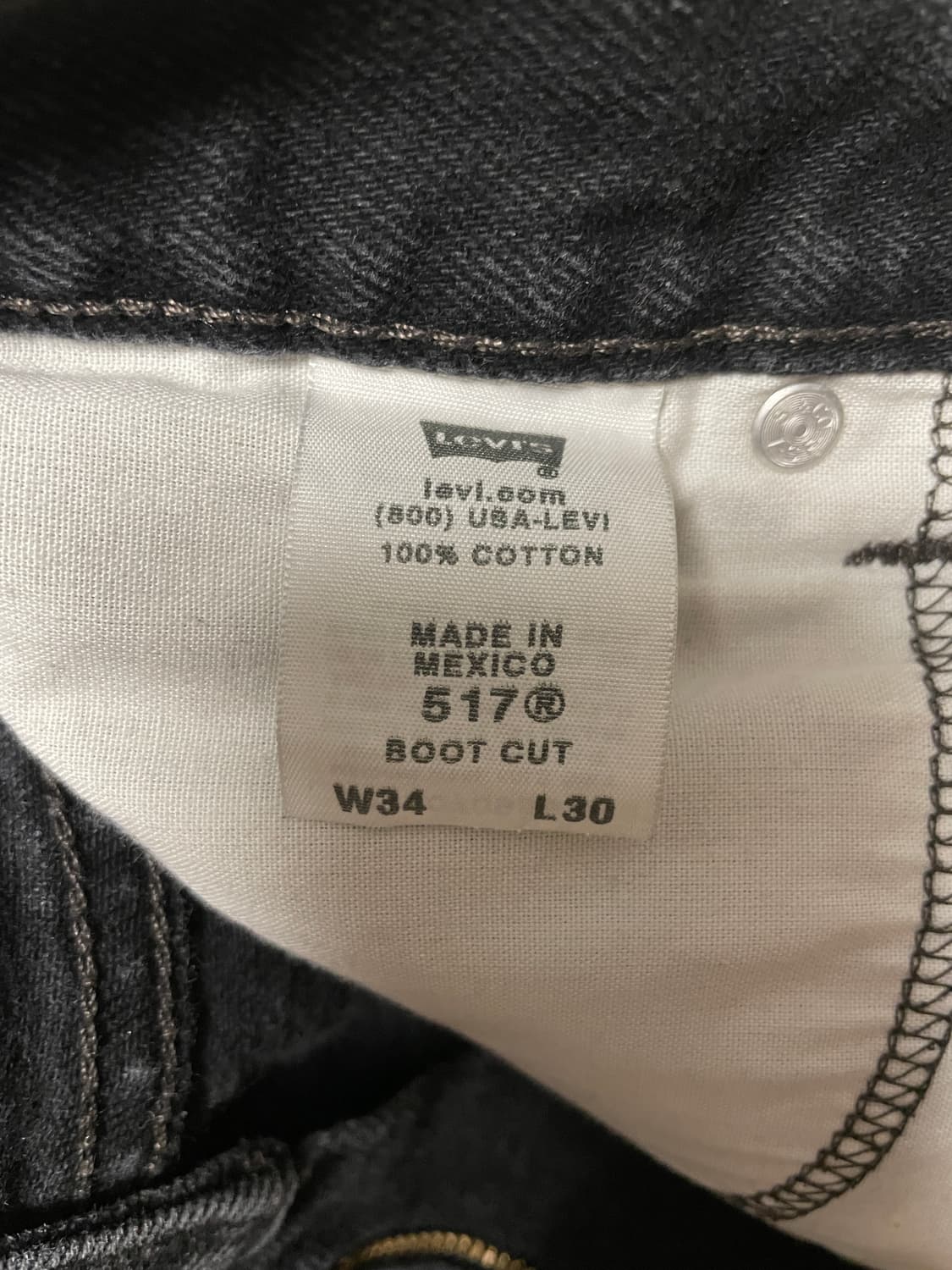 00s 빈티지 리바이스 517  블랙 팝니다 상품이미지4