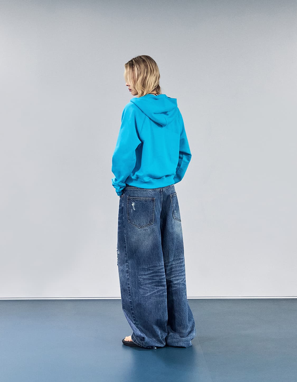 아가모스 후드집업 (AQUA BLUE) 상품이미지3