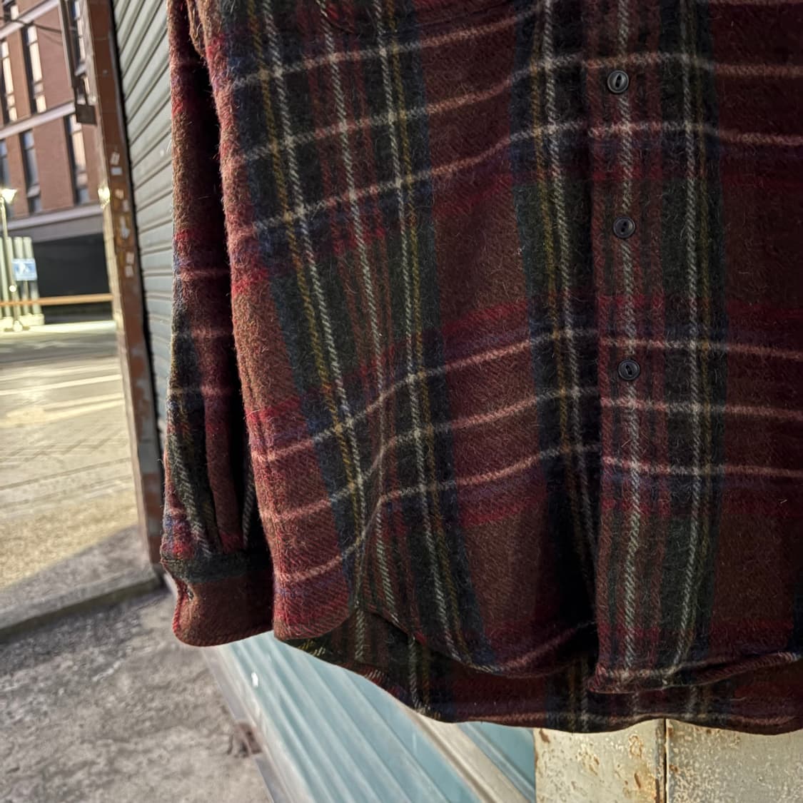 폴로 랄프로렌 빈티지 울 체크 셔츠 자켓 상품이미지5