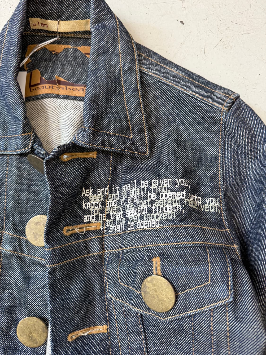 90s peom denim jacket  상품이미지8