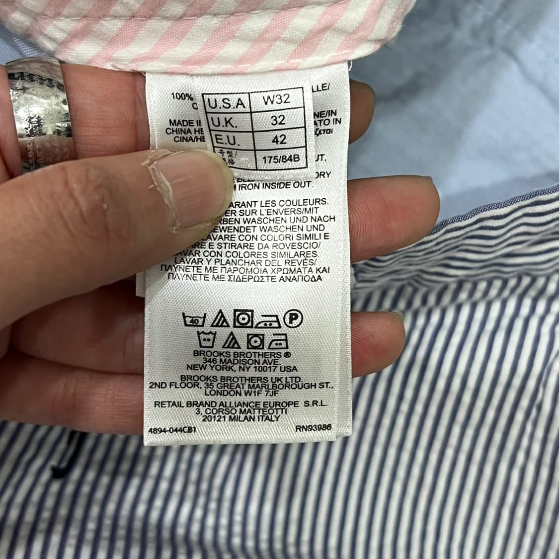 브룩스 브라더스 자수 스트라이프 하프팬츠 s06875 상품이미지8
