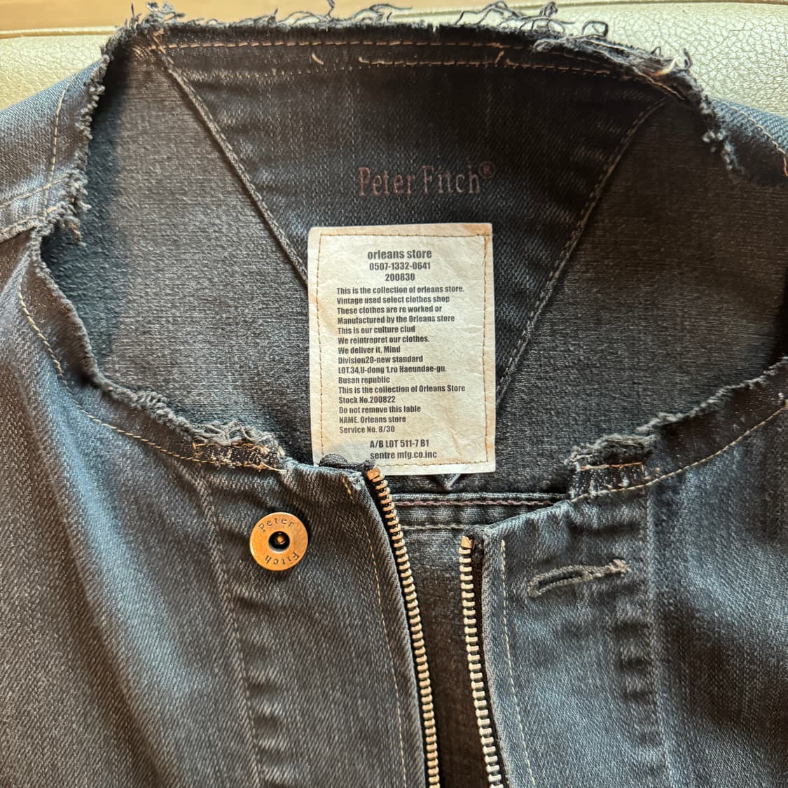 올리언스 리워크 데님 자켓 상품이미지3