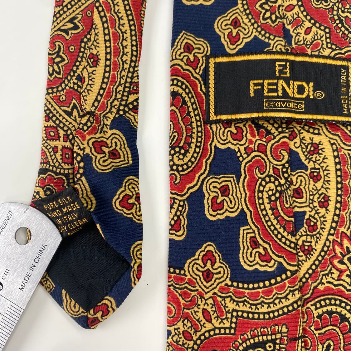 펜디 (FENDI) 페이즐리 명품 정품 넥타이 상품이미지6