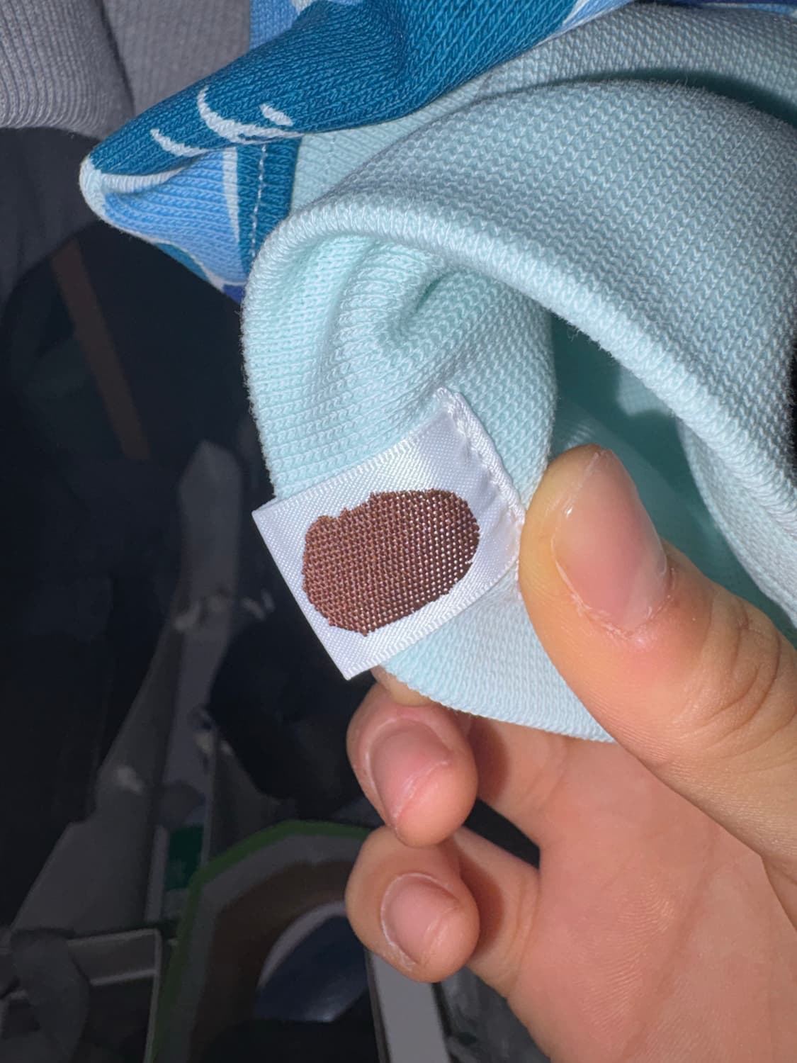 베이프 샤츠 블루 후드집업 M size 상품이미지5