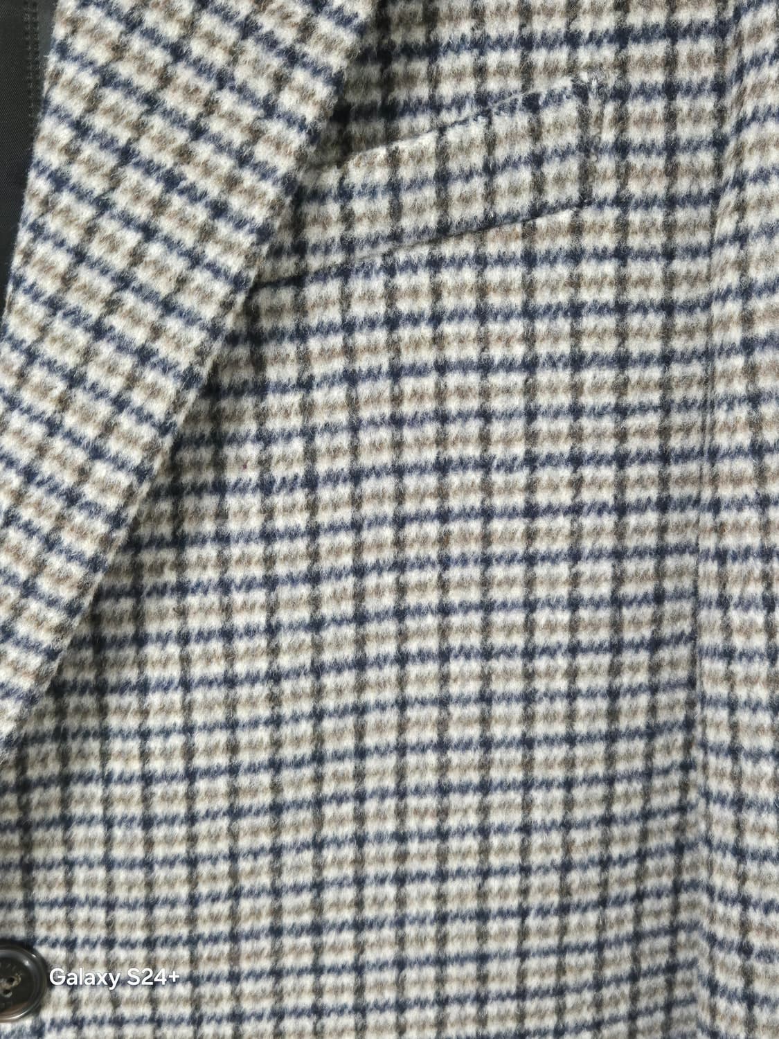 올젠 체크 캐시미어 코트 100 (상태최상) 상품이미지2