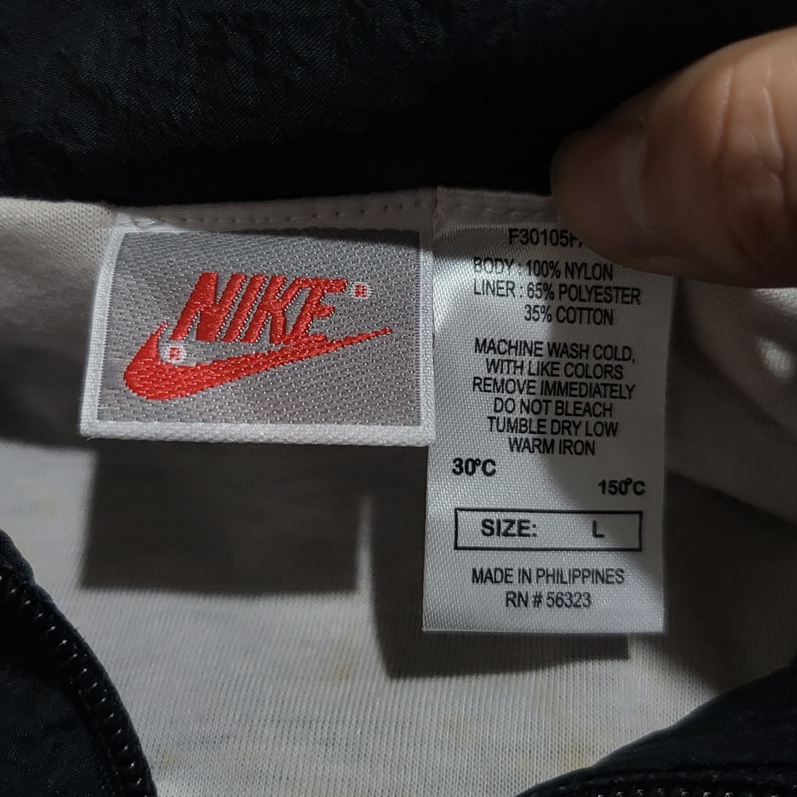 나이키 90s 올드스쿨 바람막이 자켓 블랙 (L) 상품이미지5