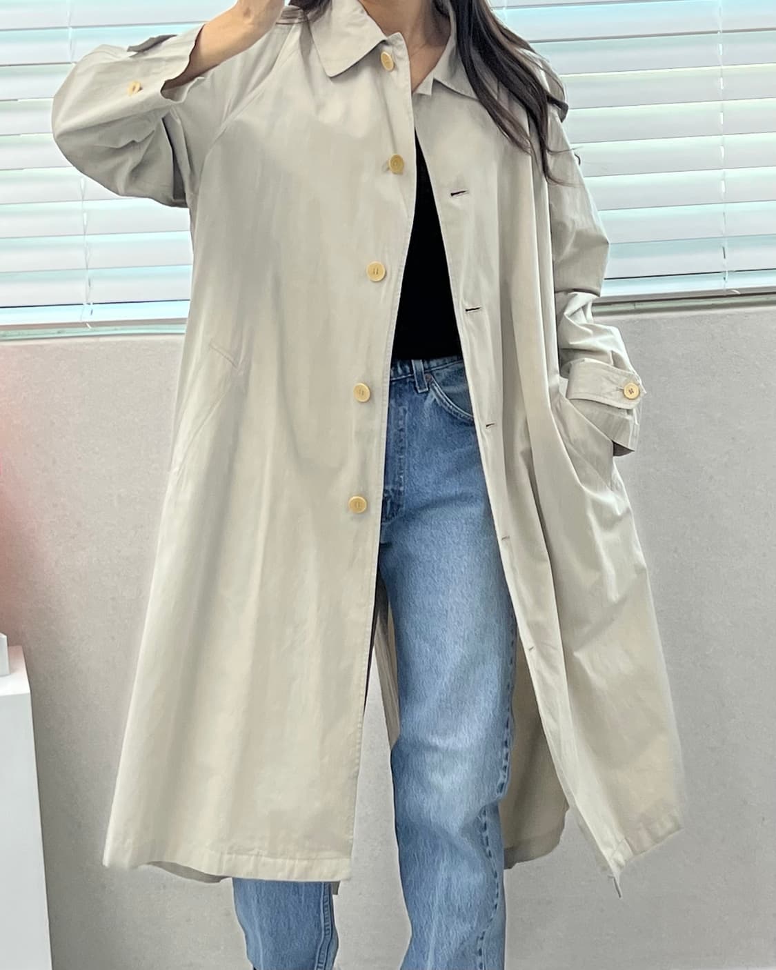 (WOMEN)90'S 랄프로렌 싱글 코트-M1675 상품이미지10