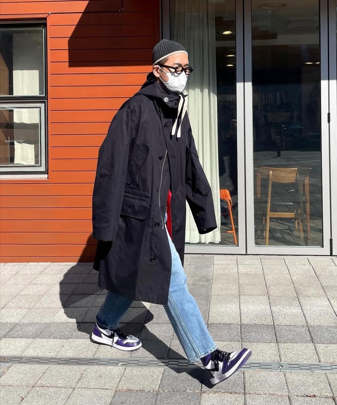 이얼즈어고 / 5pc 나일론 코튼 후디드 파카 / 1 상품이미지3