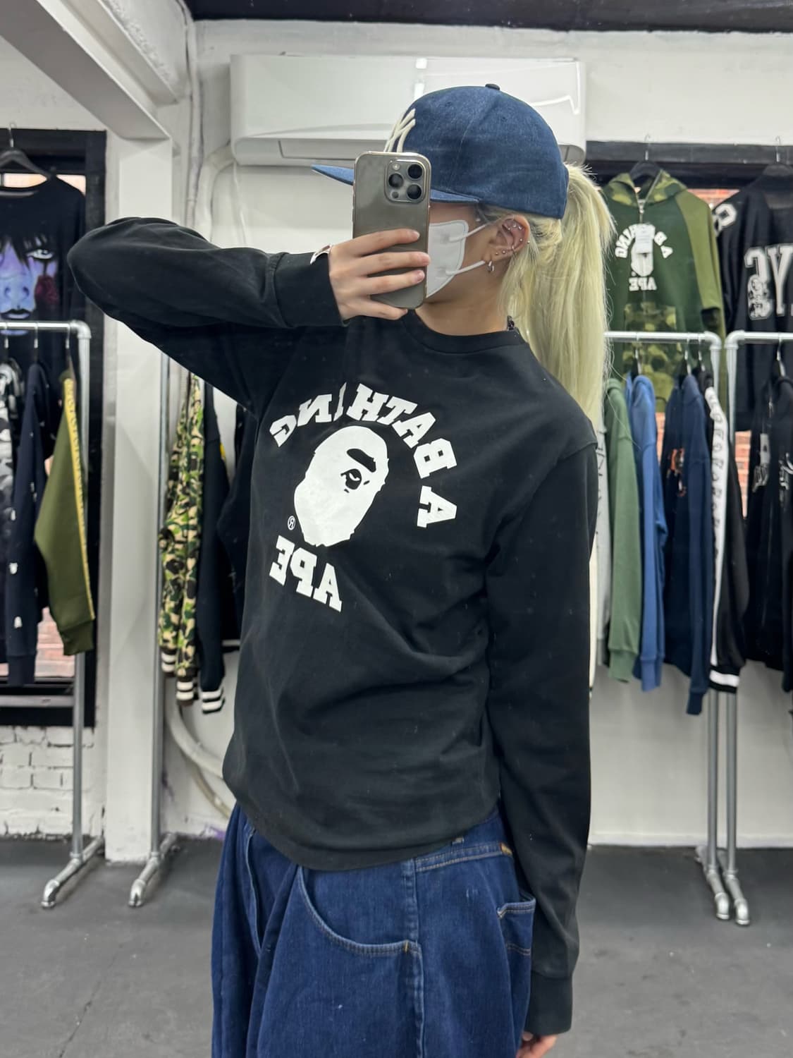 베이프 컬리지 롱슬리브 상품이미지5