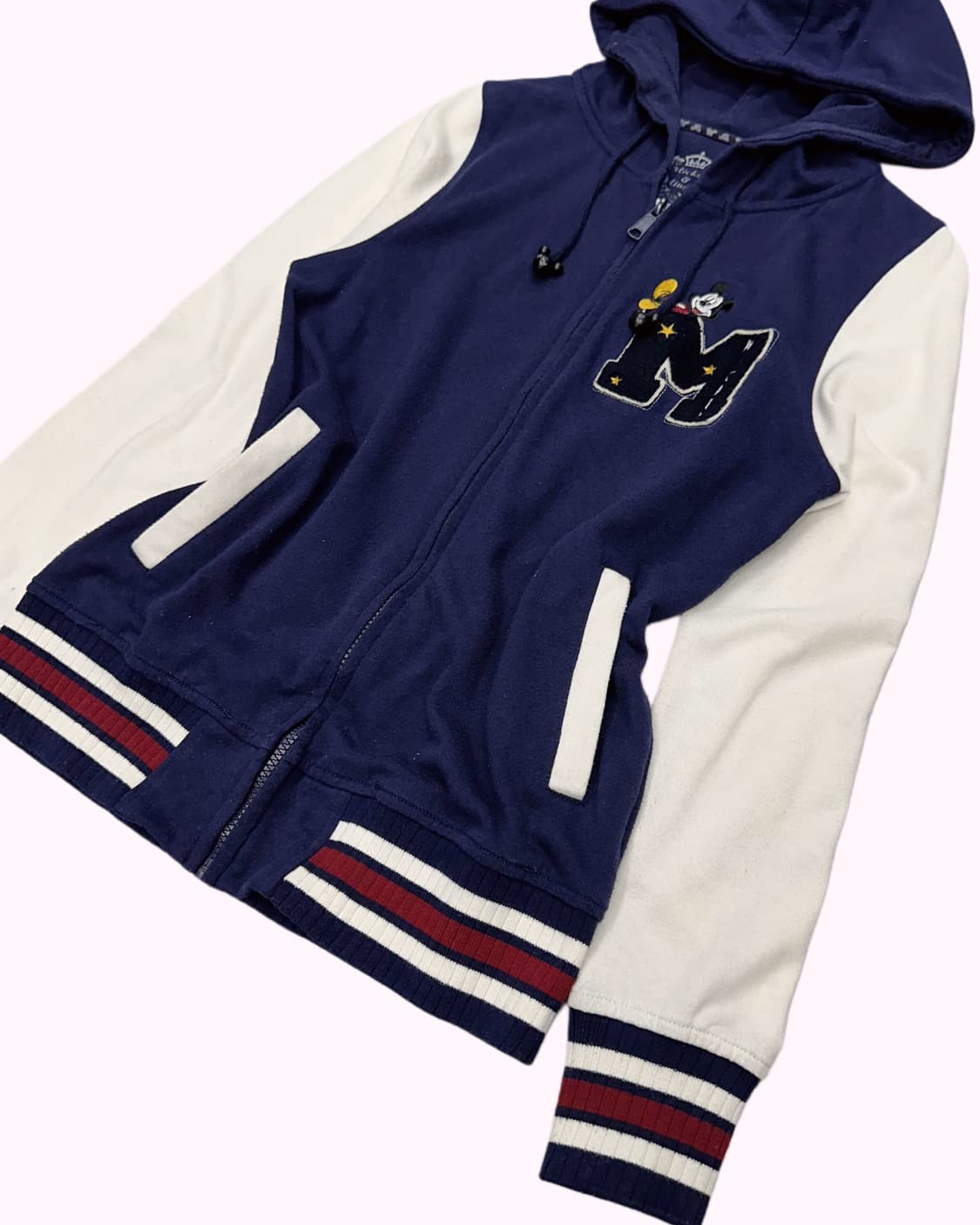 MICKEY&MINNIE patch printing hood zip-up 상품이미지5