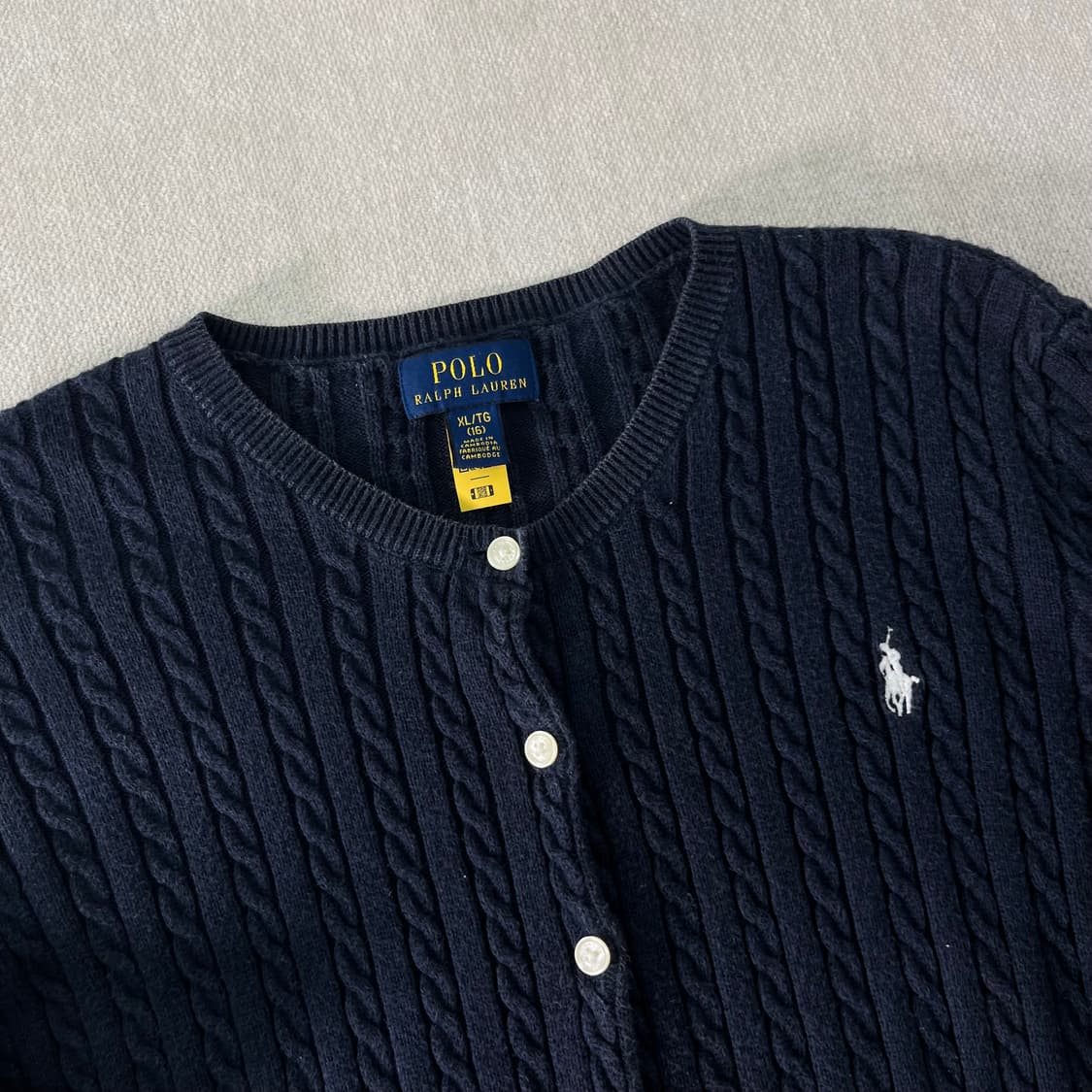 W 90 폴로랄프로렌 꽈배기 신형 가디건  상품이미지2