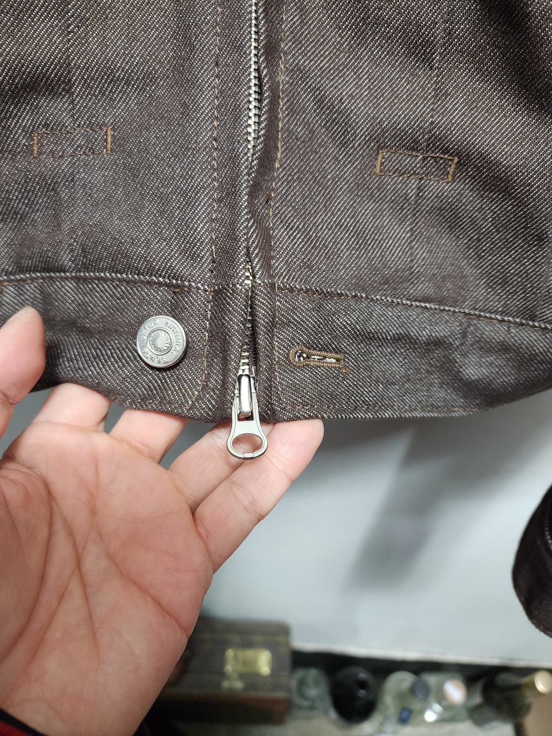 Satur 세터 카이엔 소피아브라운 데님자켓 상품이미지5