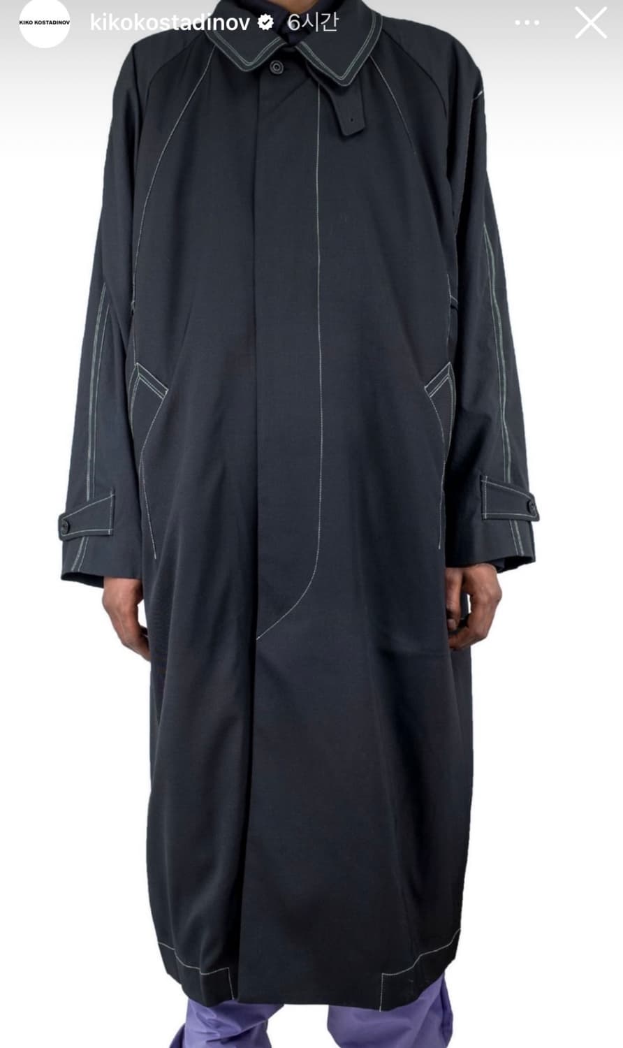 [48] 키코 코스타디노브 KK 코트 02 crow black 상품이미지9