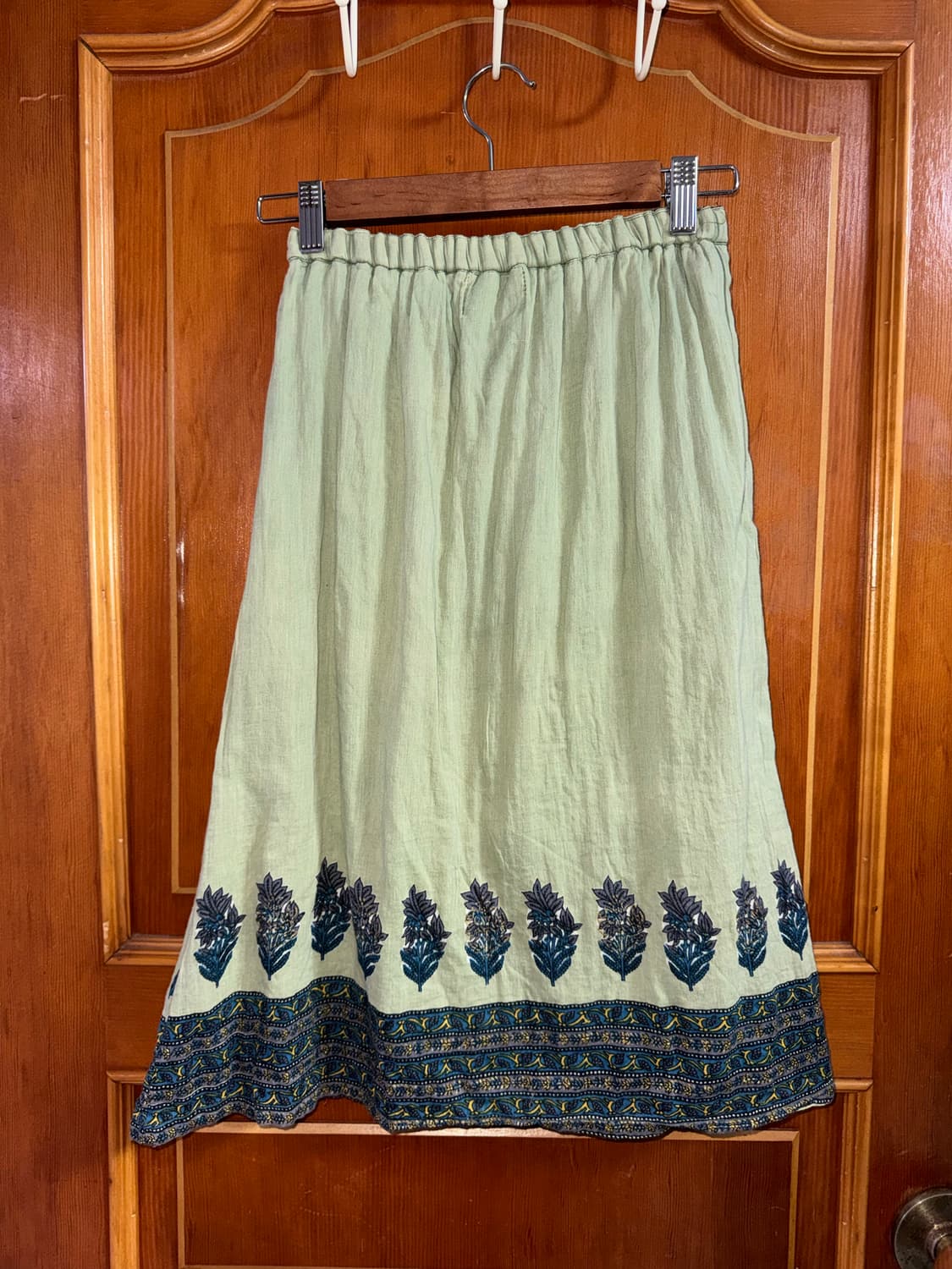 에스닉 피스타치오 스커트 상품이미지5