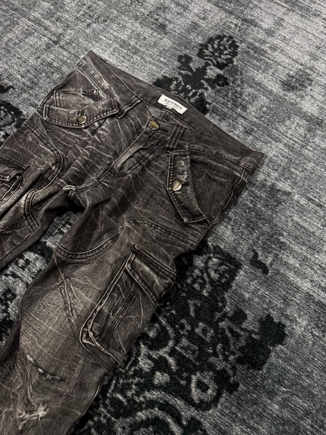 Lowbox 00s grunge washing boots cut deni 상품이미지4