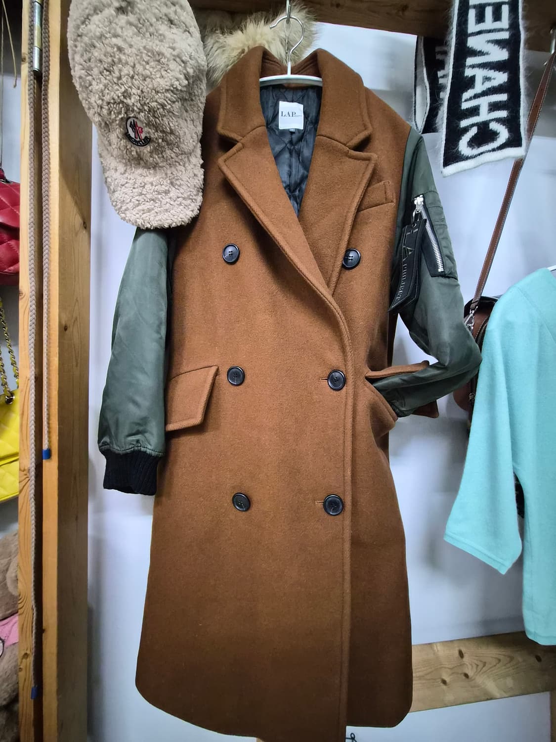 랩 퀼팅 야상 코트 상품이미지1