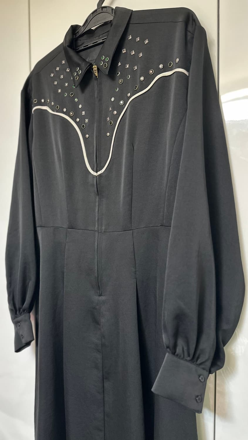 찡실크새틴롱원피스 상품이미지5