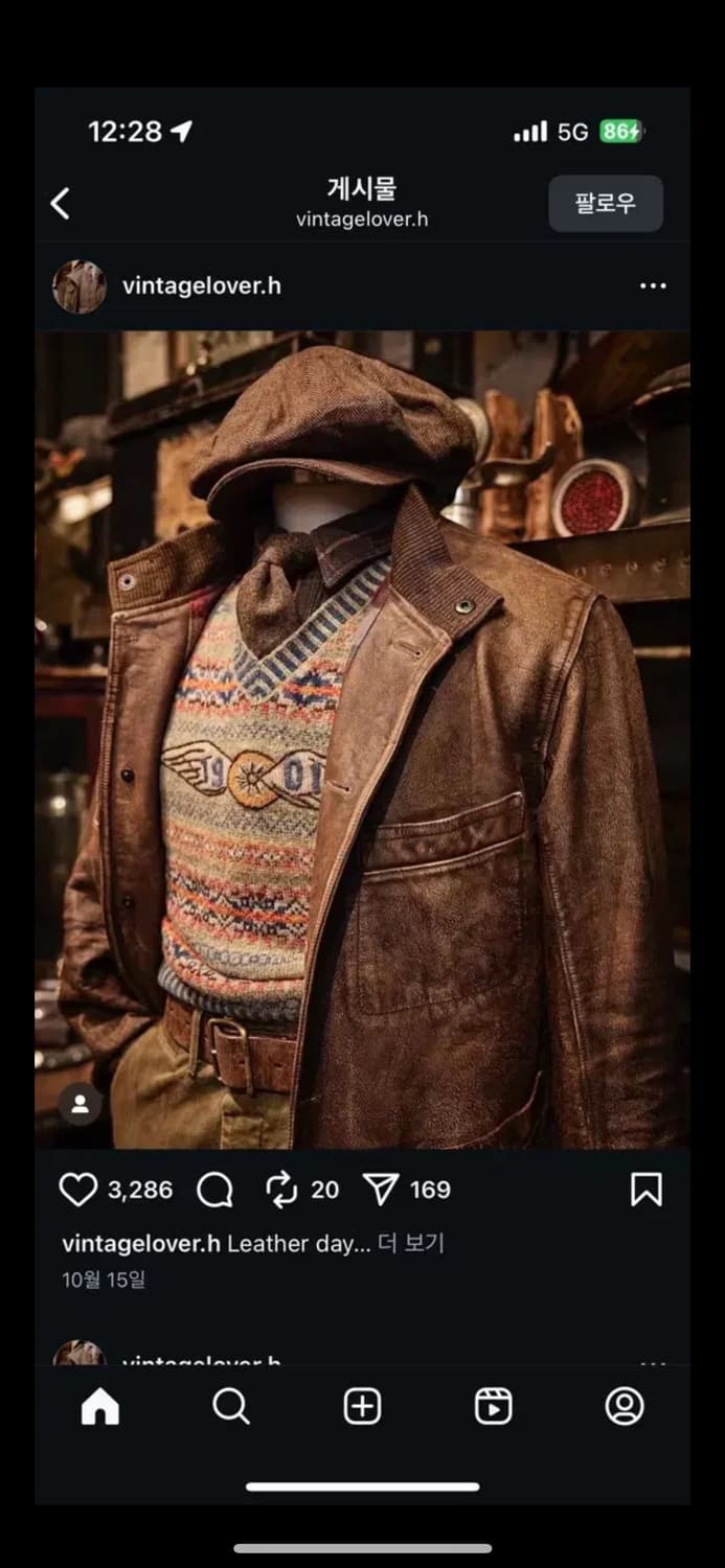 더블알엘 RRL 윙로고 페어아일 니트 새제품 XL 상품이미지1