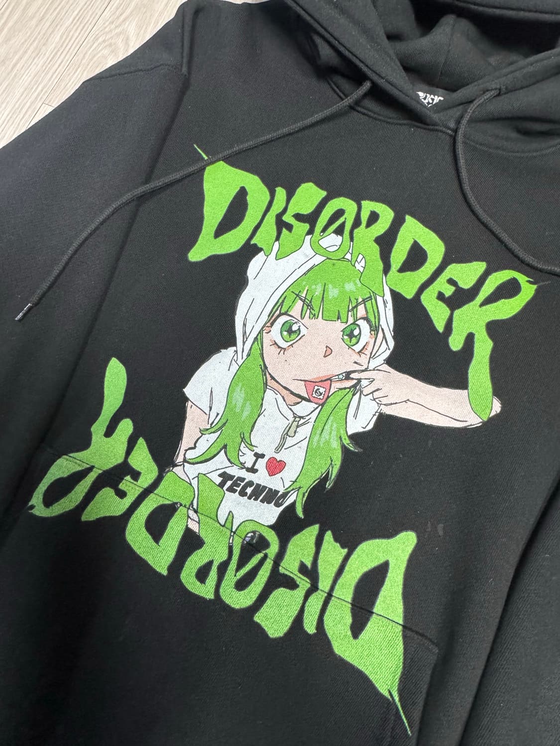 I love Techno Hoodie / SIZE L 상품이미지2