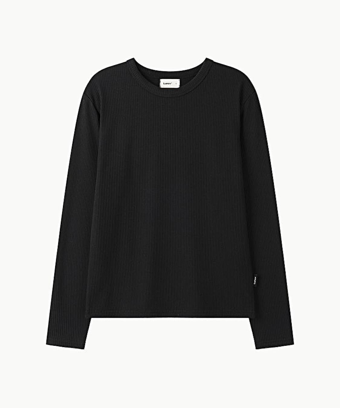 (새상품 택포가격) 런디 립 슬림 롱 슬리브 블랙 3사이즈 상품이미지1