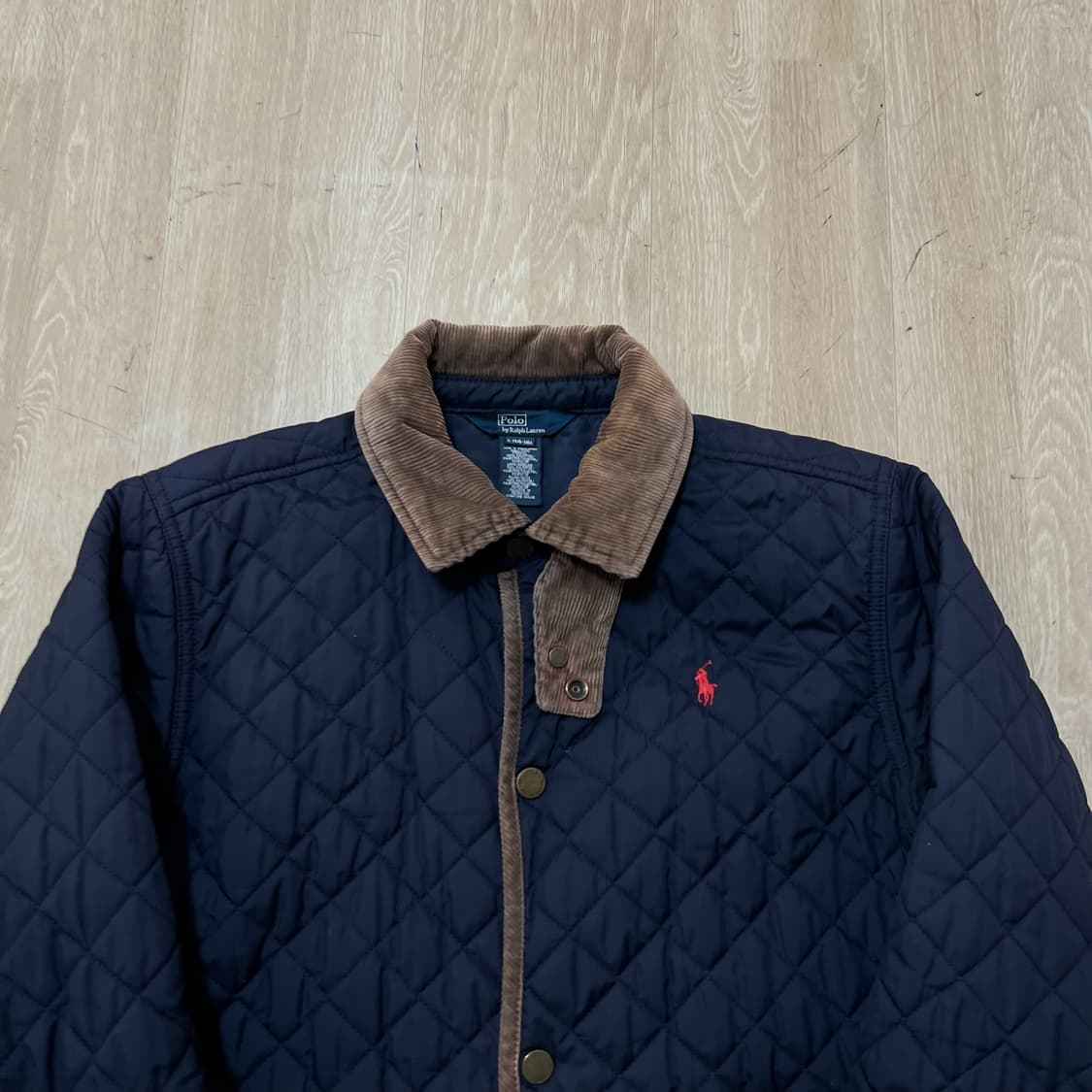 폴로 랄프로렌 보이즈 코듀로이 카라 퀼팅자켓 L 14-16  상품이미지2