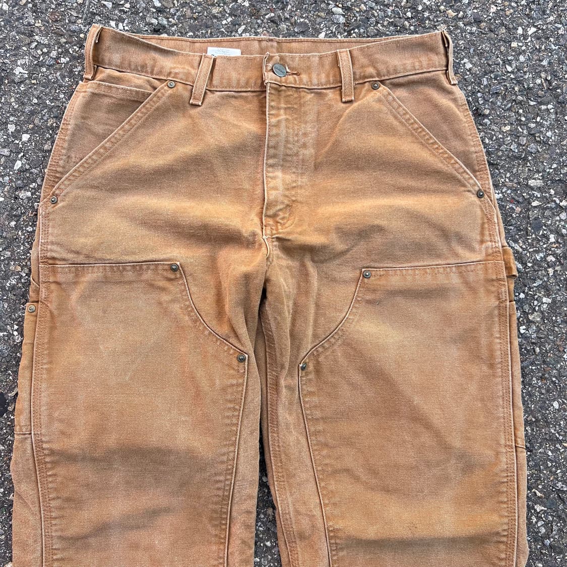 00s 빈티지 칼하트 더블니 브라운 팬츠 상품이미지2