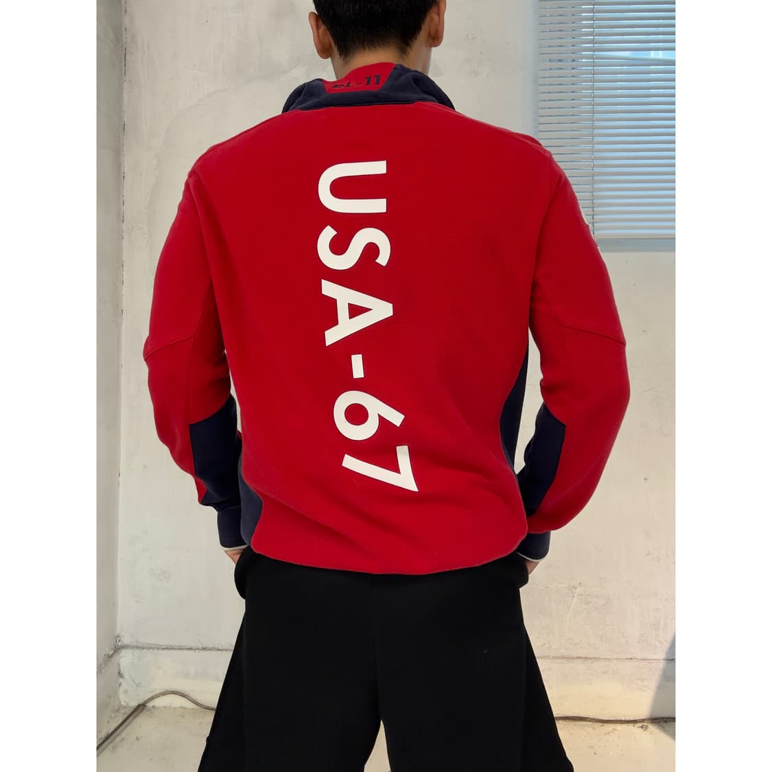 폴로 랄프로렌 USA-67 올드 하프 집업 상품이미지1