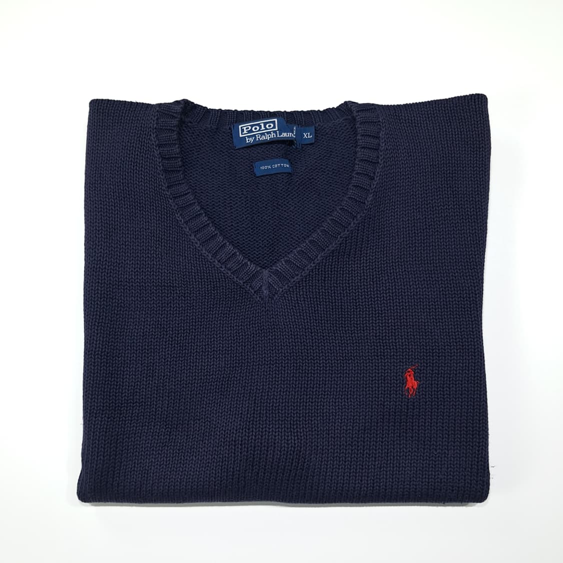 CL187 XL 폴로 코튼 V넥 니트 베스트 상품이미지7