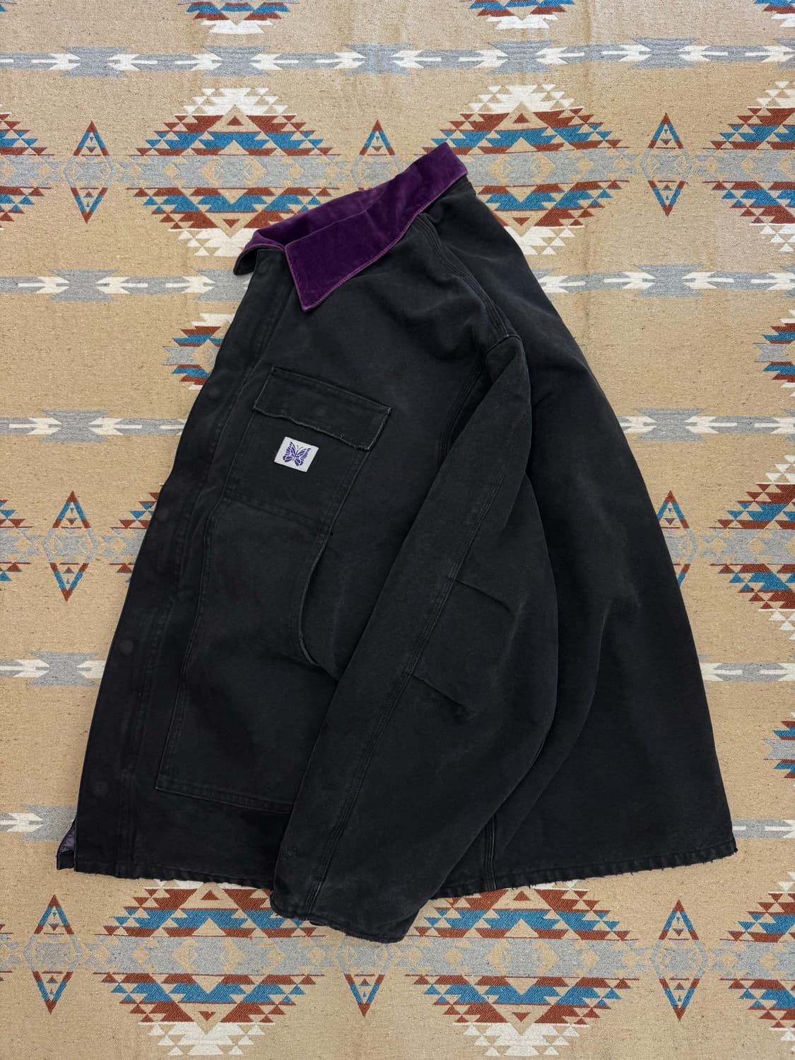 [XL][110] 니들스 16oz 코튼 캔버스 럼버잭 코트 블랙 상품이미지7