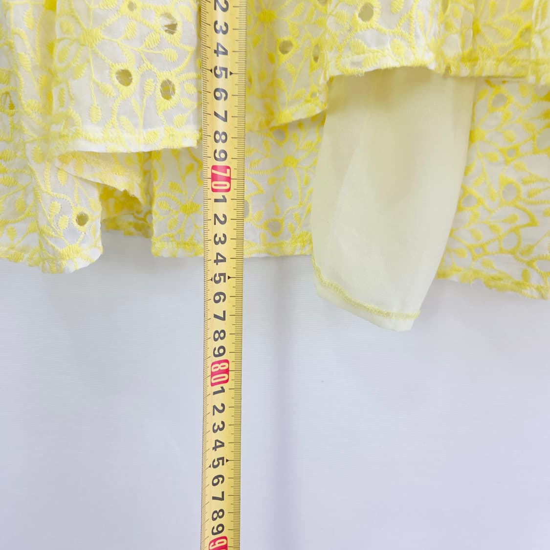 [BLUPEPE] 블루페페 옐로우 자수 레이스 블라우스 여성 상품이미지8