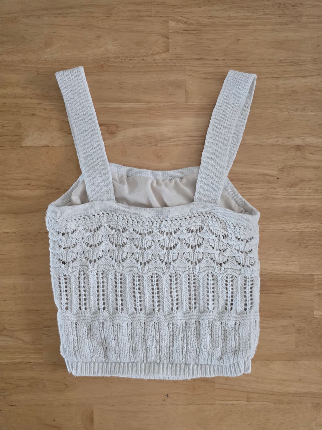 Abercrombie &  Cream Crochet Knit Cami 상품이미지4
